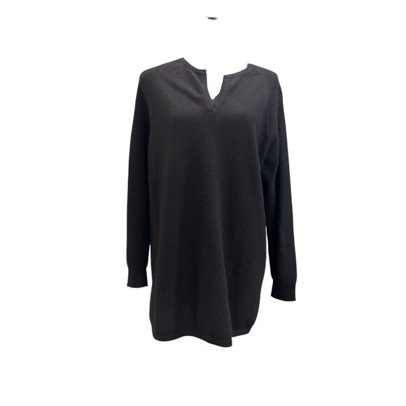 J McLaughlin 100% Cashmere Black Crew neck Sweater Size M - Picture 1 of 7